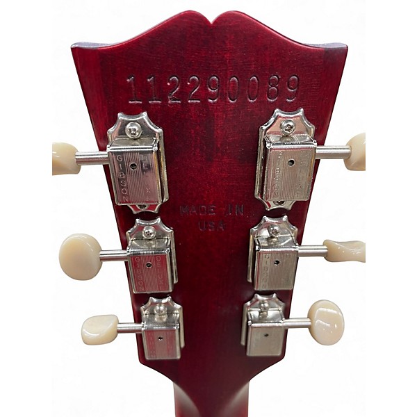 Used 2019 Gibson Les Paul JR DC Tribute Wine Red Solid Body Electric Guitar