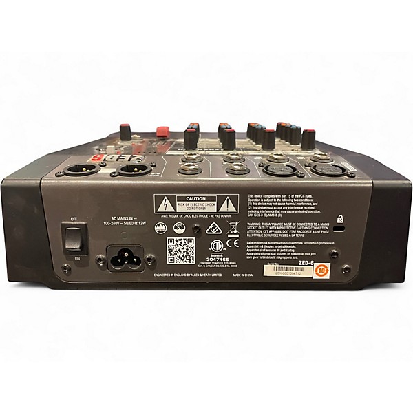 Used Allen & Heath Zed6 Unpowered Mixer