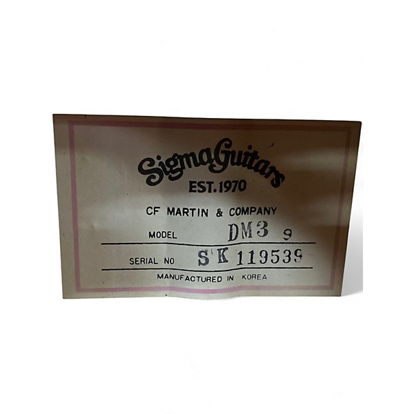 Used Sigma Guitars DM3 Natural Acoustic Guitar