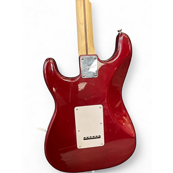 Used Squier SONIC STRATOCASTER SSS Burgundy Solid Body Electric Guitar