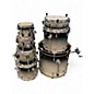 Used PDP by DW 7 Piece Concept Series SILVER AND BLACK SARKLE Drum Kit