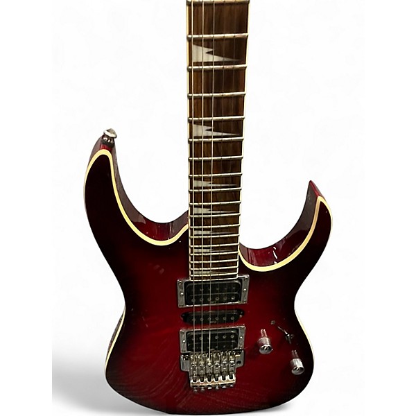 Used Ibanez RG4EXQM1 Trans Red Solid Body Electric Guitar