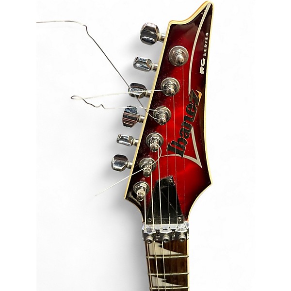 Used Ibanez RG4EXQM1 Trans Red Solid Body Electric Guitar