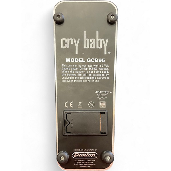 Used Dunlop GCB95 Original Crybaby Wah Effect Pedal
