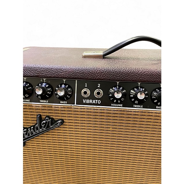 Used Fender '65 Deluxe Reverb Vintage Reissue Amp - Wine Red Tube Guitar Combo Amp