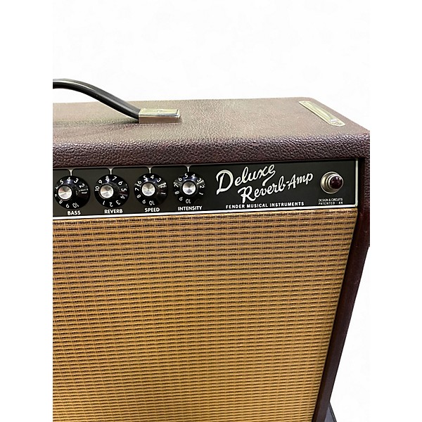 Used Fender '65 Deluxe Reverb Vintage Reissue Amp - Wine Red Tube Guitar Combo Amp