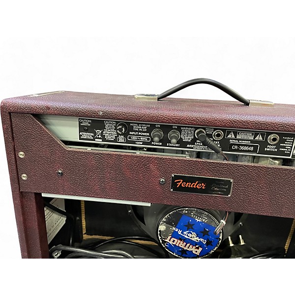 Used Fender '65 Deluxe Reverb Vintage Reissue Amp - Wine Red Tube Guitar Combo Amp