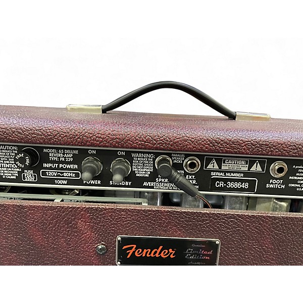 Used Fender '65 Deluxe Reverb Vintage Reissue Amp - Wine Red Tube Guitar Combo Amp