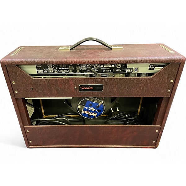 Used Fender '65 Deluxe Reverb Vintage Reissue Amp - Wine Red Tube Guitar Combo Amp