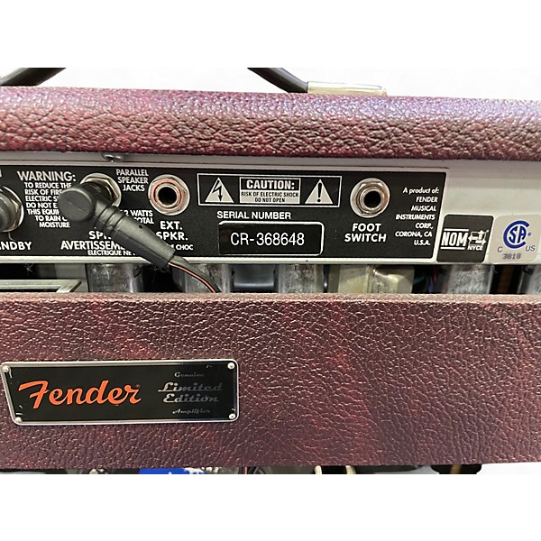 Used Fender '65 Deluxe Reverb Vintage Reissue Amp - Wine Red Tube Guitar Combo Amp