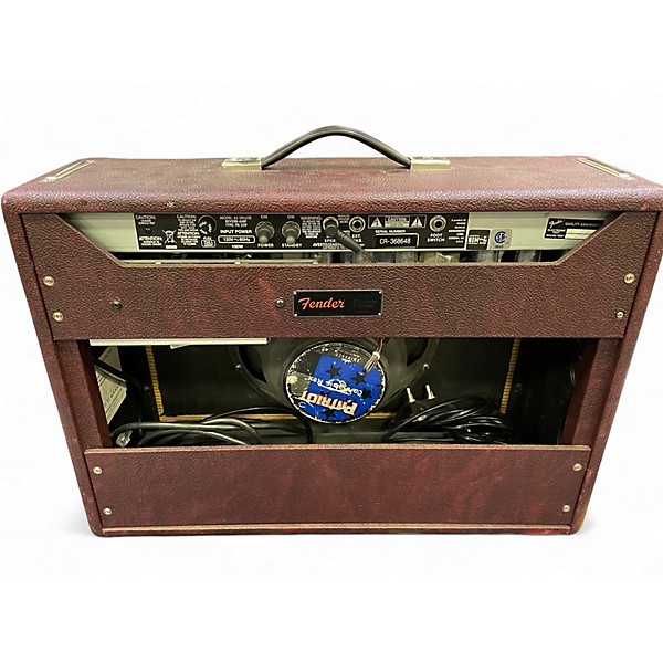 Used Fender '65 Deluxe Reverb Vintage Reissue Amp - Wine Red Tube Guitar Combo Amp