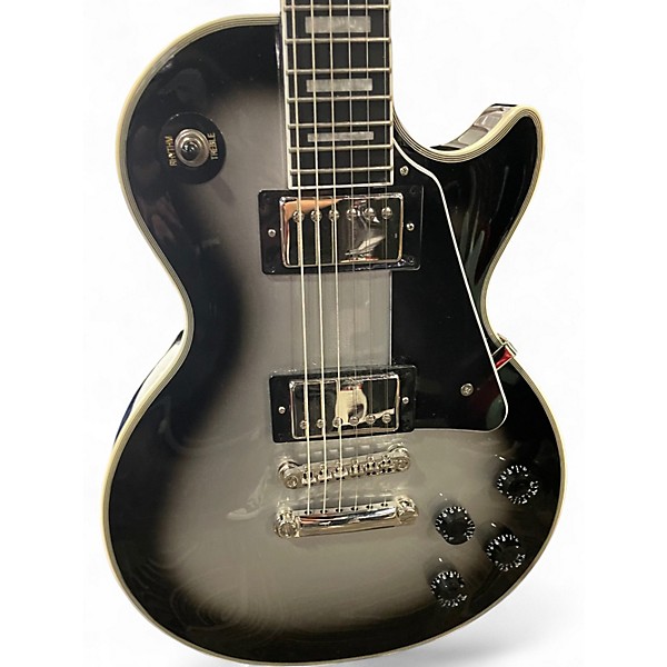 Used Epiphone Les Paul Custom Limited Edition Silver Burst Solid Body Electric Guitar