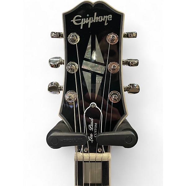 Used Epiphone Les Paul Custom Limited Edition Silver Burst Solid Body Electric Guitar