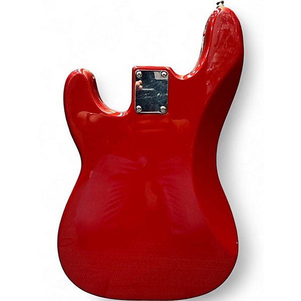 Used Fender Standard Precision Bass Candy Apple Red Electric Bass Guitar