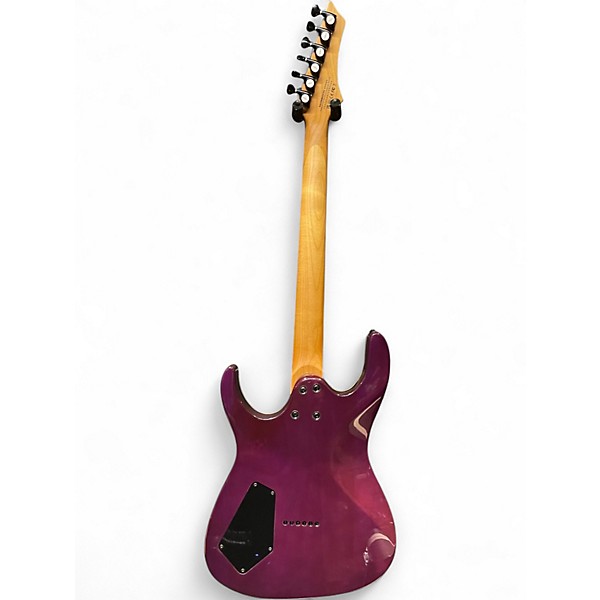 Used Leo Jaymz Monsoon Trans Purple Solid Body Electric Guitar