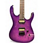 Used Leo Jaymz Monsoon Trans Purple Solid Body Electric Guitar
