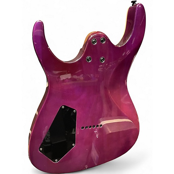 Used Leo Jaymz Monsoon Trans Purple Solid Body Electric Guitar