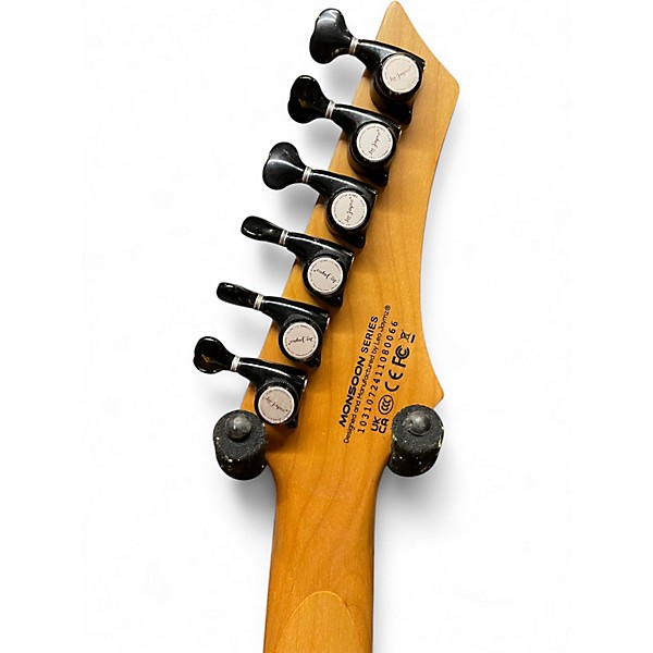 Used Leo Jaymz Monsoon Trans Purple Solid Body Electric Guitar