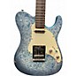 Used Westcreek Guitars TT20 Light Blue Paisley Solid Body Electric Guitar