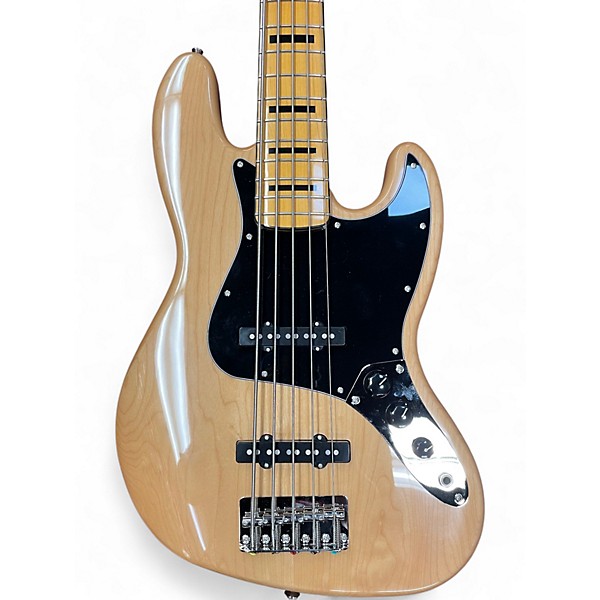 Used Squier Classic Vibe 70s Jazz Bass 5 Natural Electric Bass Guitar