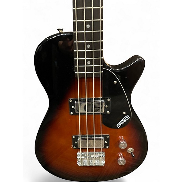 Used Gretch ELECTROMATIC 2 Tone Sunburst Electric Bass Guitar