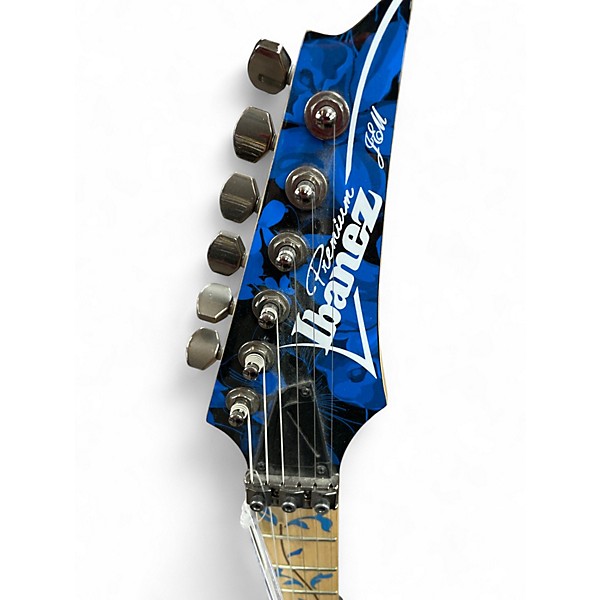 Used Ibanez JEM777P-BFP Blue Floral Solid Body Electric Guitar