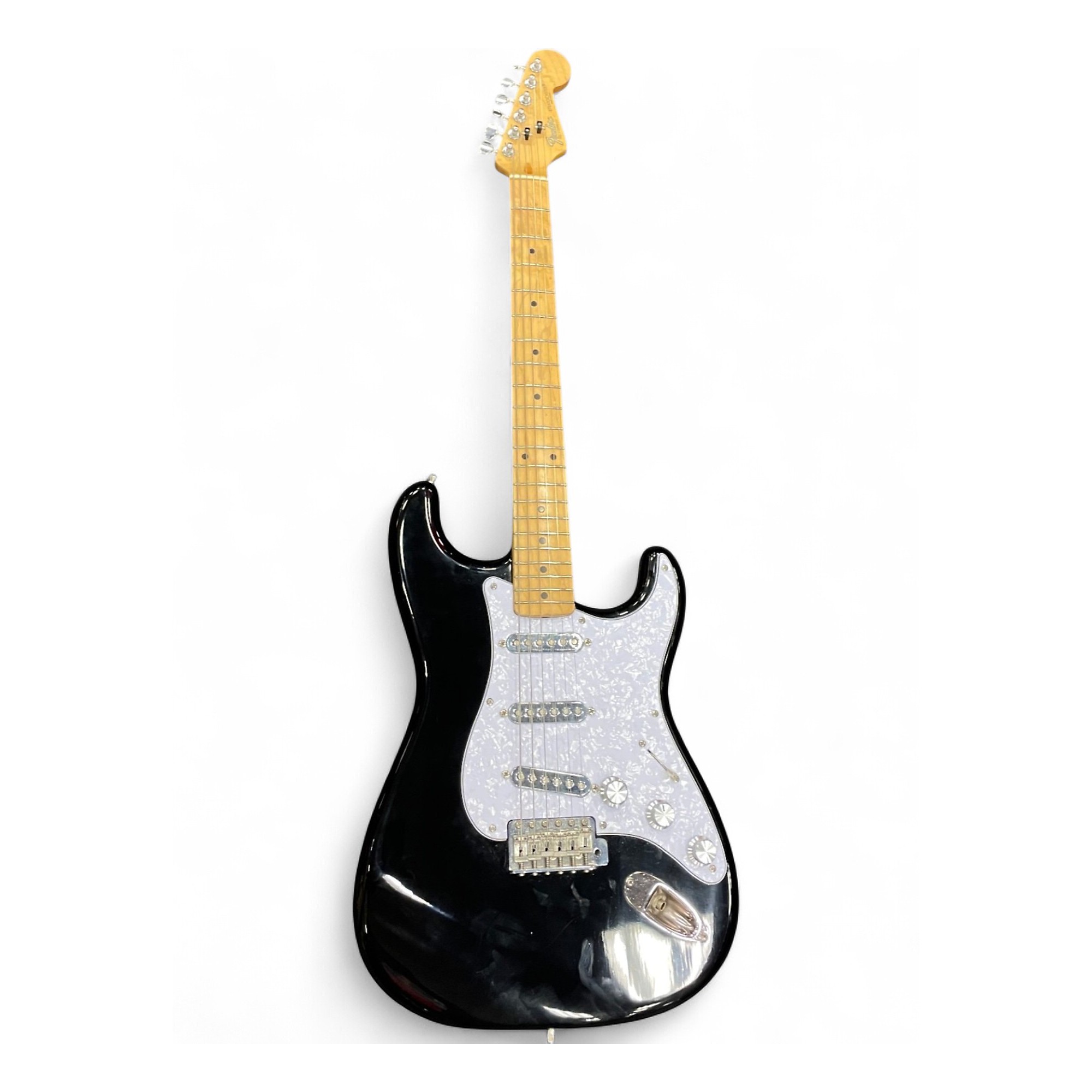 Vintage 1988 Fender Stratocaster ST Black Solid Body Electric