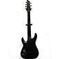 Used Schecter Guitar Research Damien Elite 7 Black Solid Body Electric Guitar