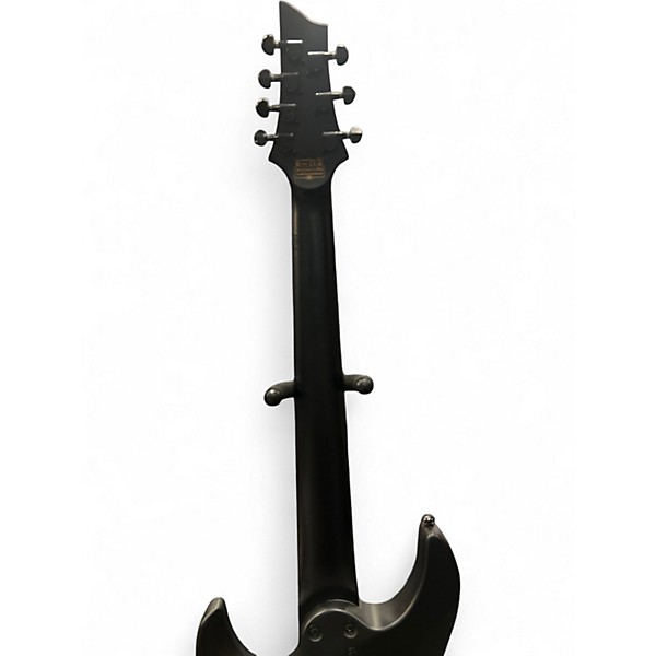 Used Schecter Guitar Research Damien Elite 7 Black Solid Body Electric Guitar