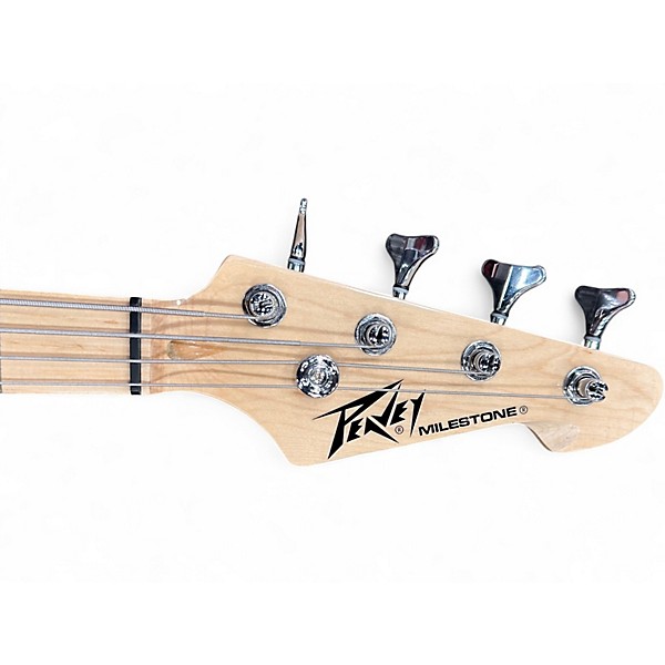 Used Peavey Milestone Natural Electric Bass Guitar