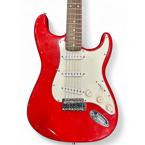 Used Starcaster by Fender S1 Arrowhead Red Solid Body Electric Guitar