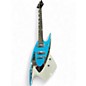 Used Backlund Model 400 Blue and White Solid Body Electric Guitar thumbnail