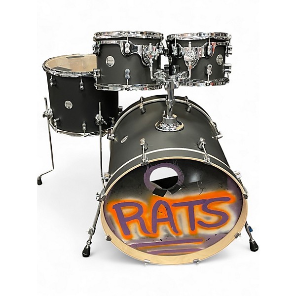 Used PDP by DW 4 Piece Concept Series Satin Black Drum Kit