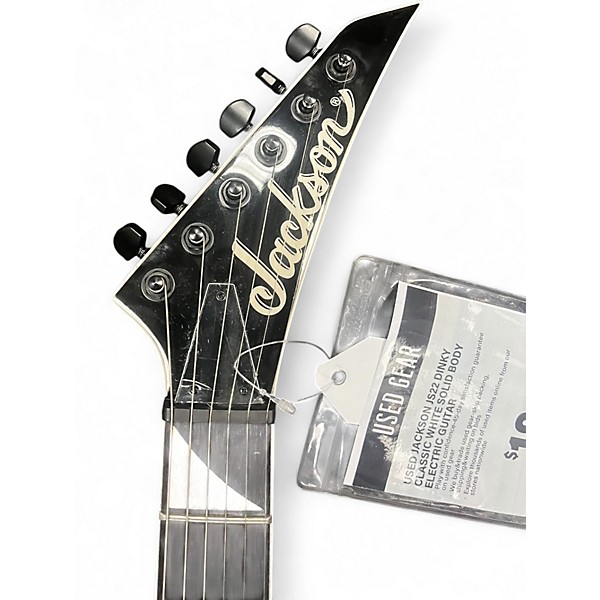 Used Jackson JS22 Dinky Classic White Solid Body Electric Guitar