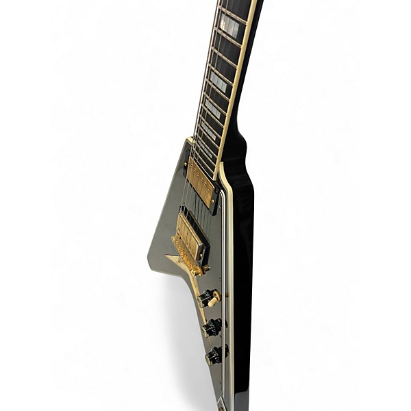 Used Gibson Flying V Custom Black Solid Body Electric Guitar