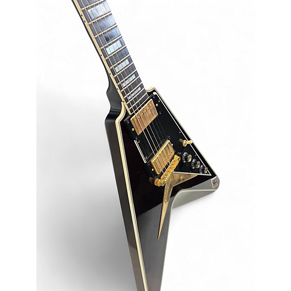 Used Gibson Flying V Custom Black Solid Body Electric Guitar