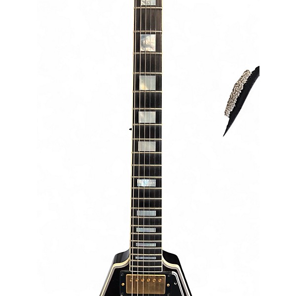 Used Gibson Flying V Custom Black Solid Body Electric Guitar