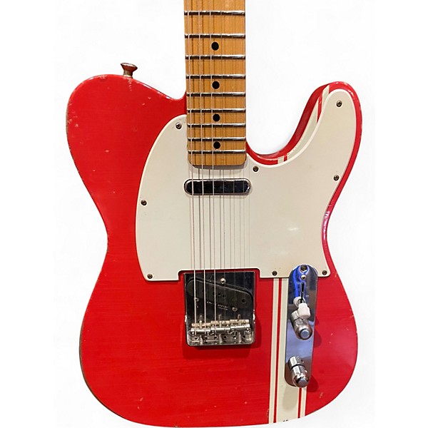 Vintage 2022 John Cruz Custom Guitars PREMIER FIFTY CROSSVILLE TL FIESTA RED Solid Body Electric Guitar