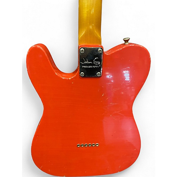 Vintage 2022 John Cruz Custom Guitars PREMIER FIFTY CROSSVILLE TL FIESTA RED Solid Body Electric Guitar