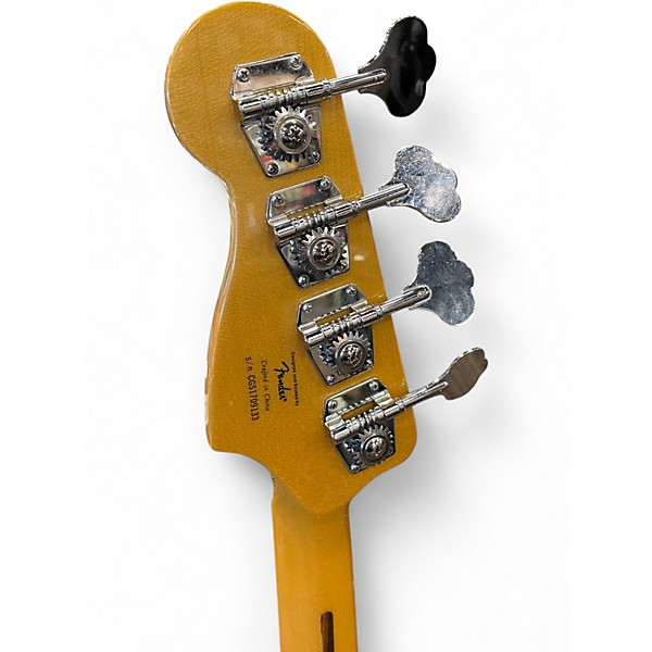 Used Squier Precision Bass Black Electric Bass Guitar