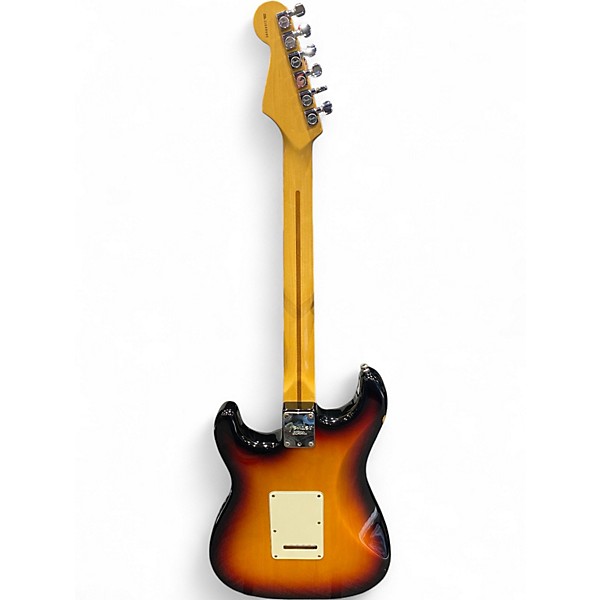 Used 2002 Fender American Standard Stratocaster 3 Tone Sunburst Solid Body Electric Guitar