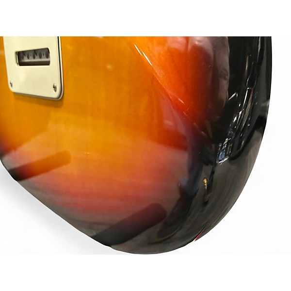 Used 2002 Fender American Standard Stratocaster 3 Tone Sunburst Solid Body Electric Guitar