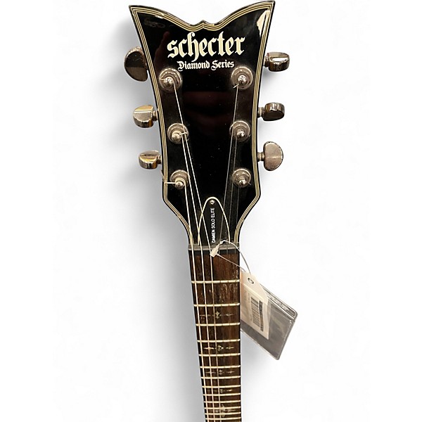 Used Shecter Damien Solo Elite Metallic Blue Solid Body Electric Guitar