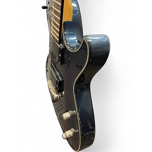 Used Shecter Damien Solo Elite Metallic Blue Solid Body Electric Guitar