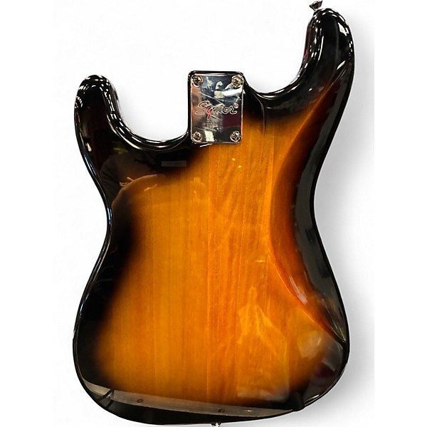 Used Squier AFFINITY STRATOCASTER HSS 2 Tone Sunburst Solid Body Electric Guitar