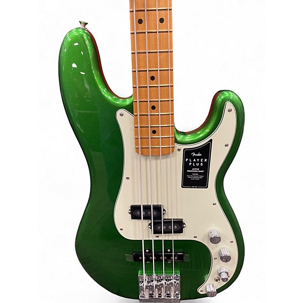 Used Fender Player Plus Active Precision Bass COSMIC JADE Electric Bass Guitar