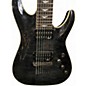 Used Schecter Guitar Research Omen Extreme 7 See Thru Black Solid Body Electric Guitar