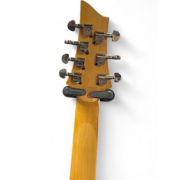 Used Schecter Guitar Research Omen Extreme 7 See Thru Black Solid Body Electric Guitar