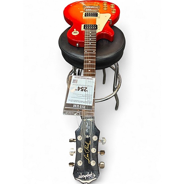 Used Epiphone Les Paul 100 Bolt On Left Handed Cherry Sunburst Electric Guitar