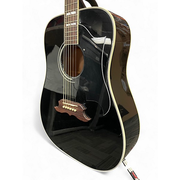 Used 2008 Gibson Elvis Dove ebony Acoustic Electric Guitar